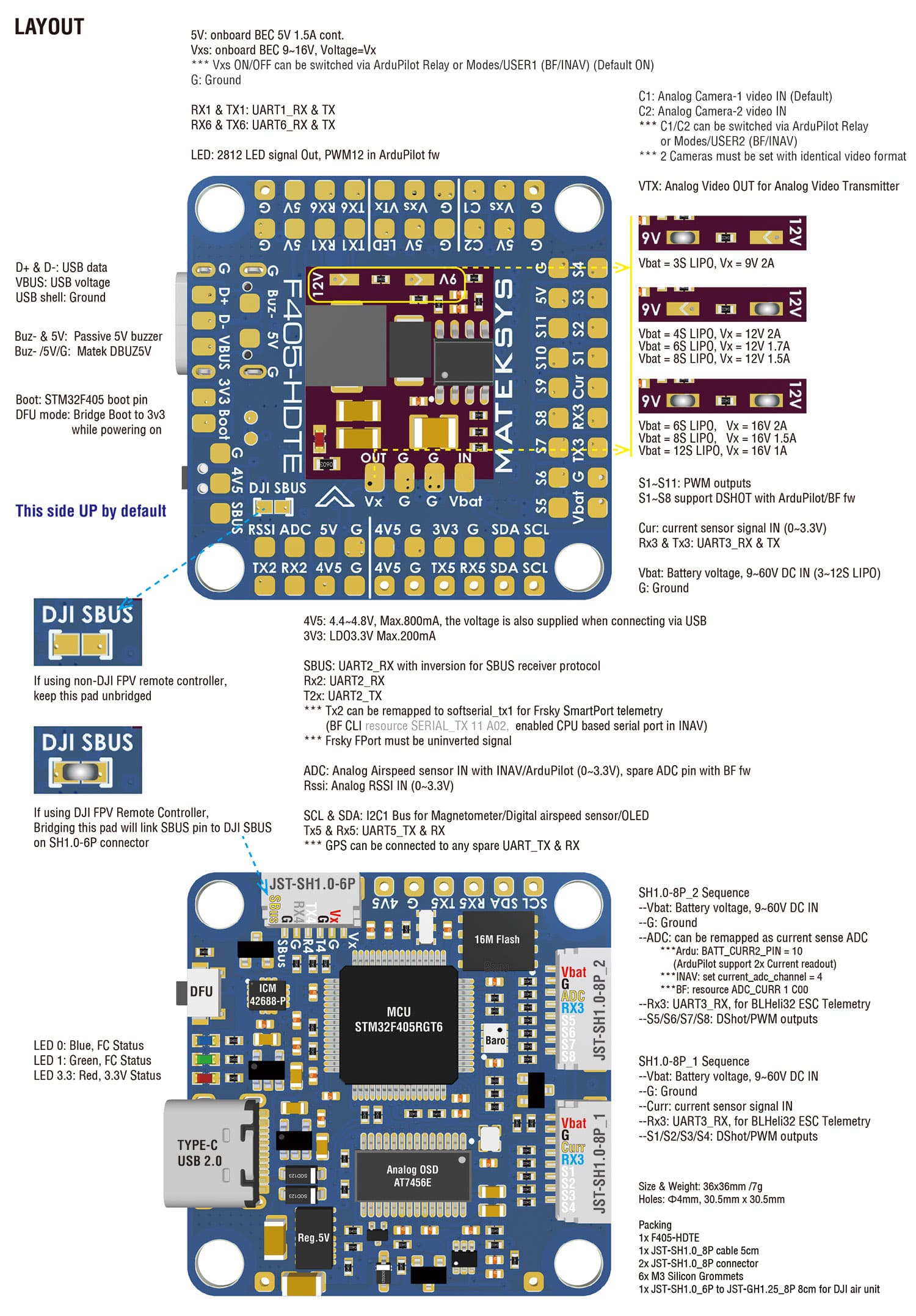 Flight Controller F405-HDTE thumbnail 5