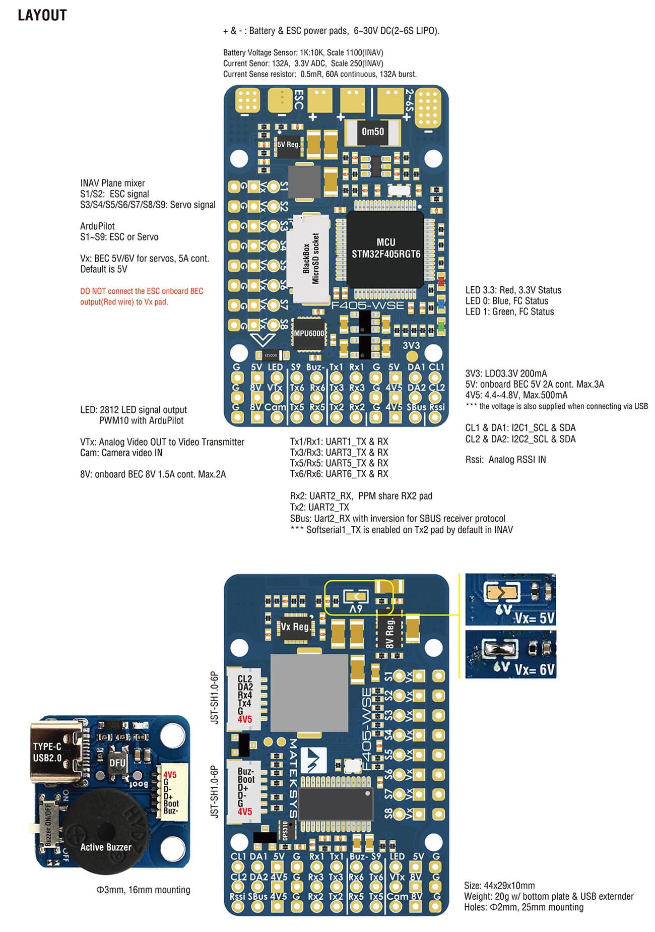 Flight Controller F405-WSE thumbnail 3
